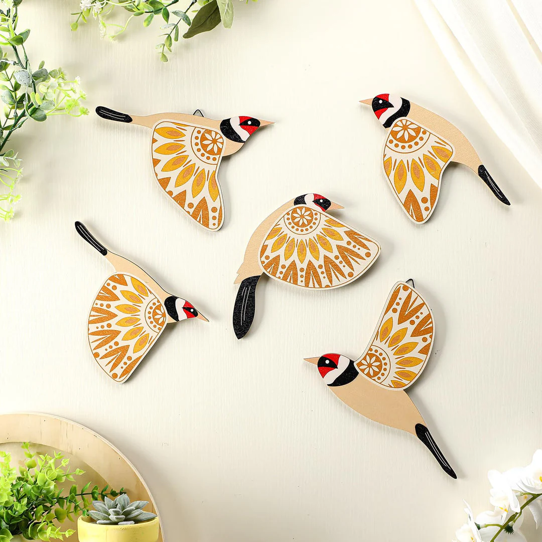 WoodCraft - Decorazione da Parete in Legno con Uccelli in Volo - Image 2