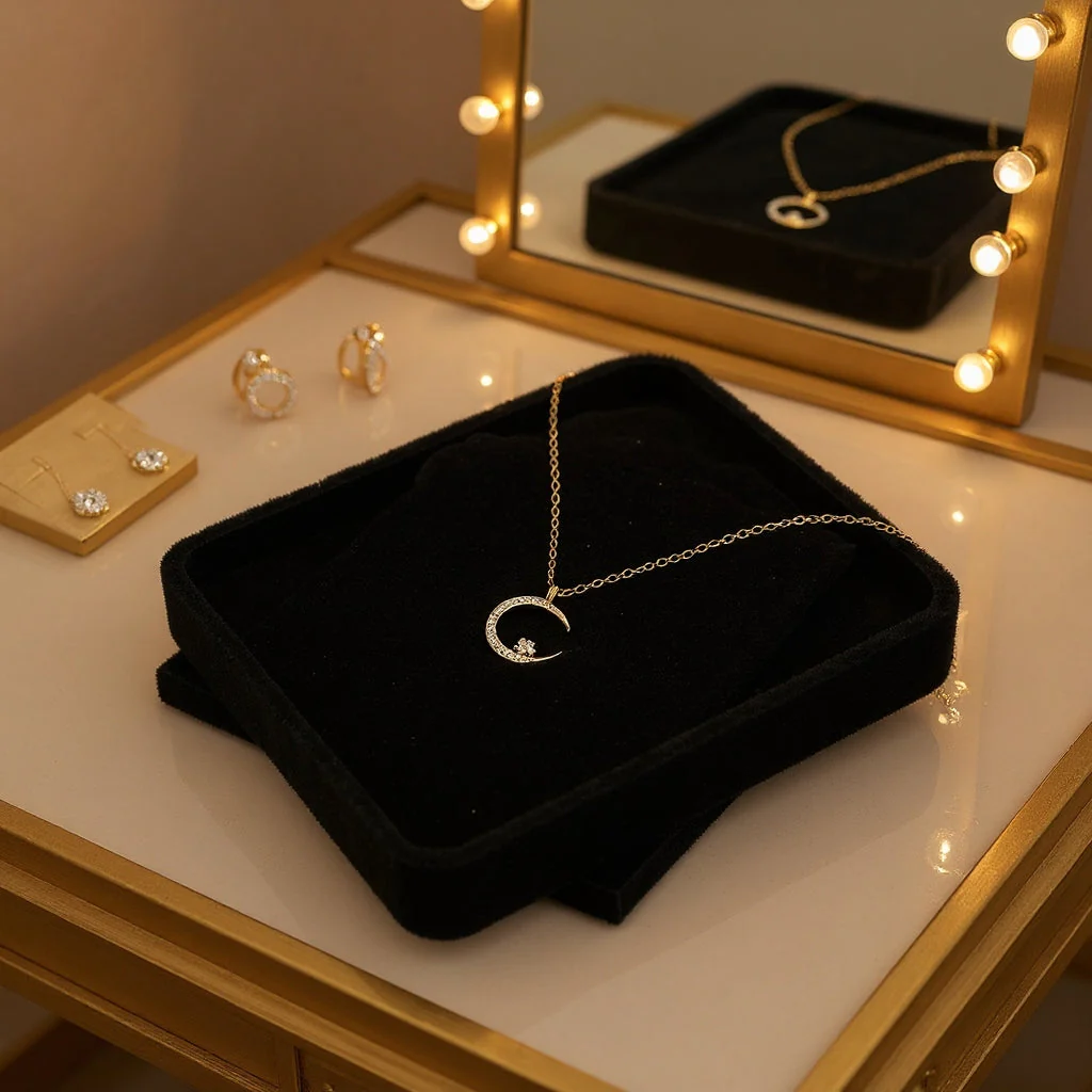 Yalessa - Elegante Collana con Motivo a Forma di Luna - Image 5