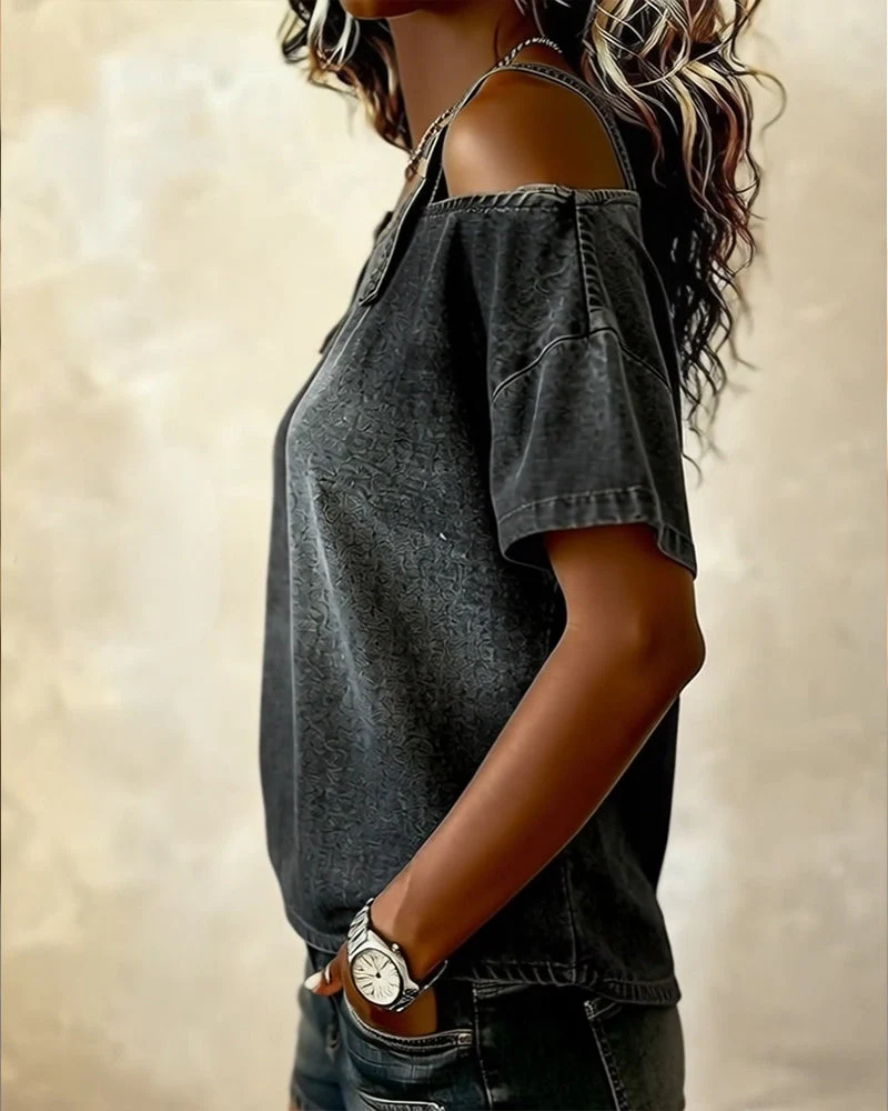 Yamara - Camicia in Denim Senza Maniche - Image 4