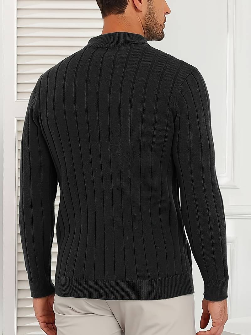 Yedidya - Maglione Casual a Maniche Lunghe Lavorato a Maglia - Image 9