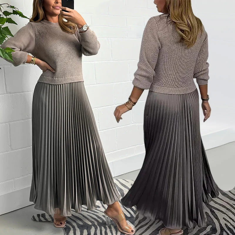 Yennefer - Abiti Eleganti e Alla Moda Con Pieghe e Scollo Rotondo - Image 6