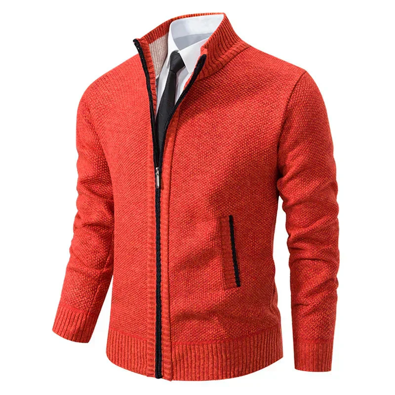Yitzhak - Cardigan Casual Lavorato a Maglia Con Collo Alto - Image 2