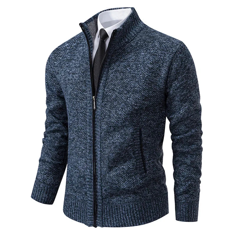 Yitzhak - Cardigan Casual Lavorato a Maglia Con Collo Alto - Image 5