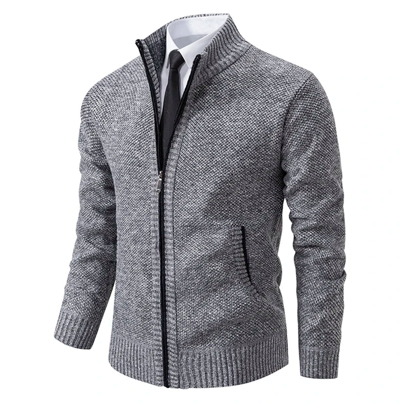 Yitzhak - Cardigan Casual Lavorato a Maglia Con Collo Alto - Image 6