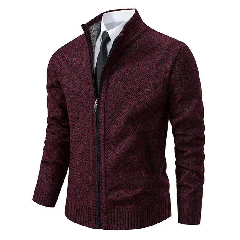 Yitzhak - Cardigan Casual Lavorato a Maglia Con Collo Alto - Image 7