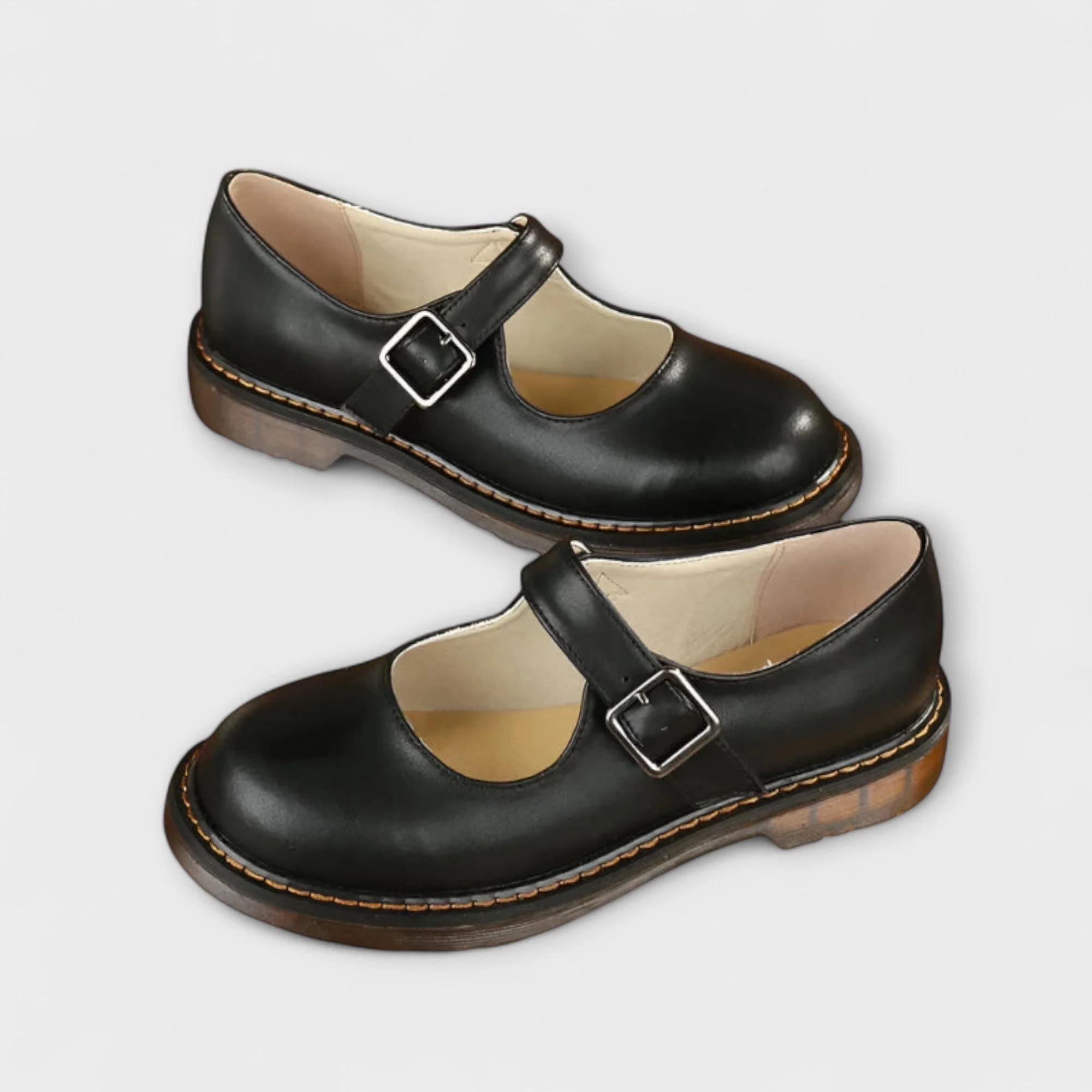 Yolanda - Elegante Scarpe In pelle Con Cinturino - Image 3