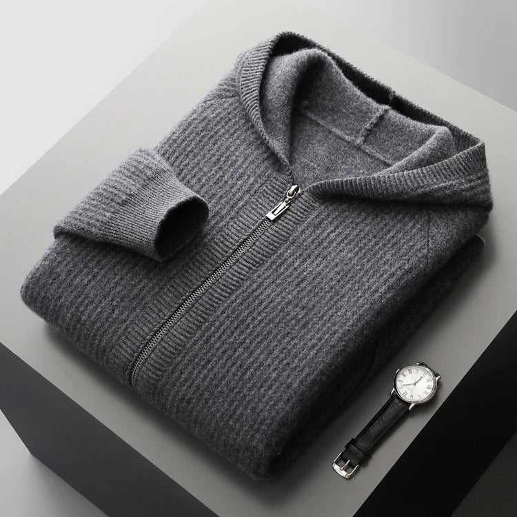 Yonel - Felpa Con Cappuccio in Cashmere di Lusso - Image 4