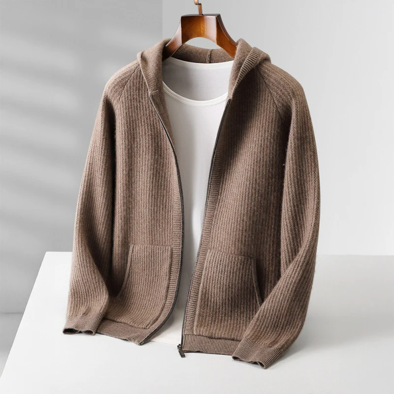 Yonel - Felpa Con Cappuccio in Cashmere di Lusso - Image 6