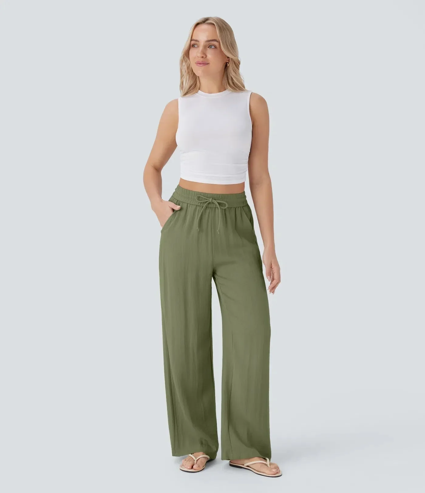 Zafeiria - Pantaloni Di Lino Eleganti - Image 25