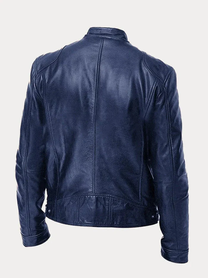 Zafeirios - Giacca di Pelle Casual - Image 13