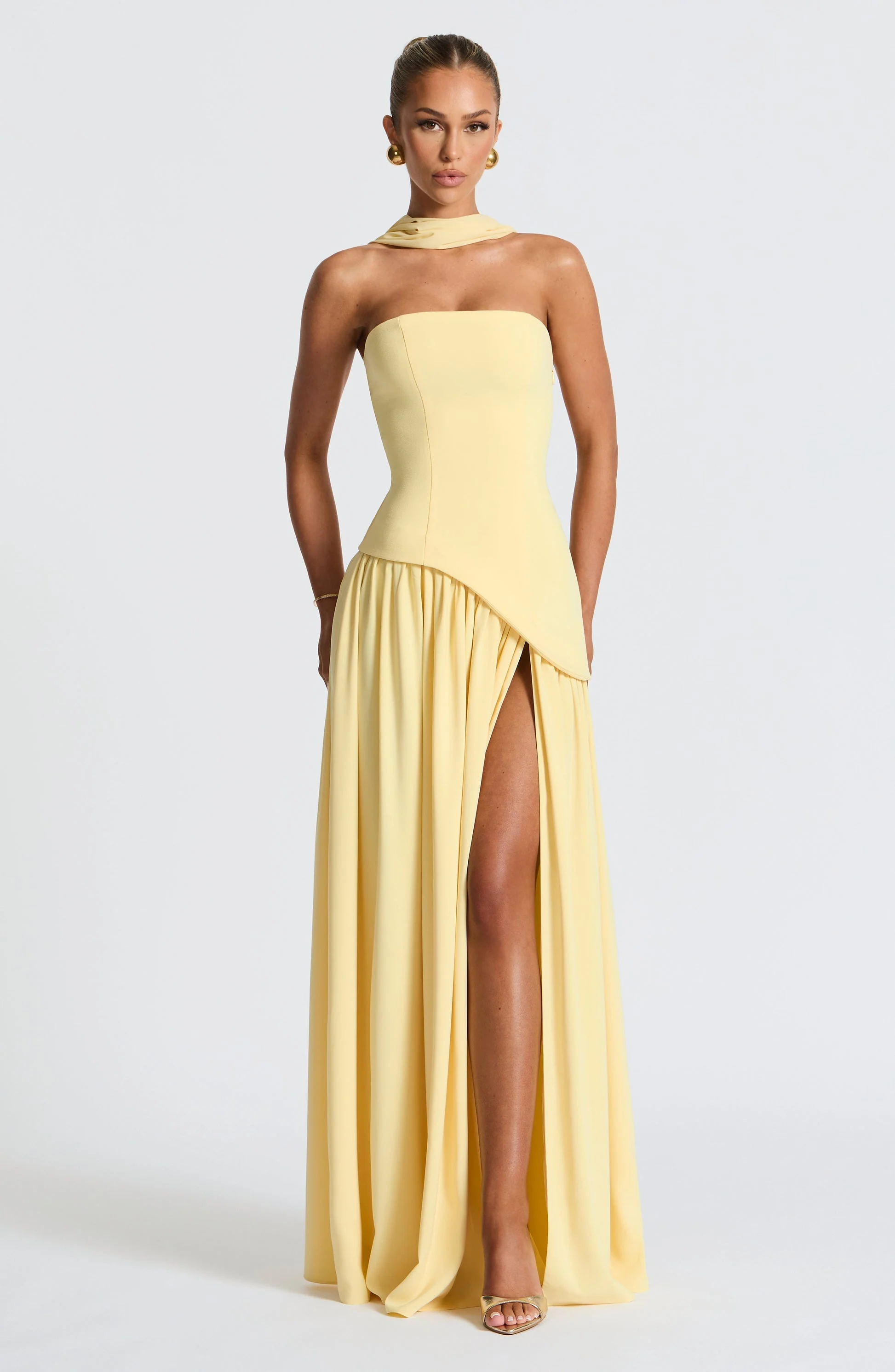 Zalfaa - Abito Lungo Elegante Senza Maniche
