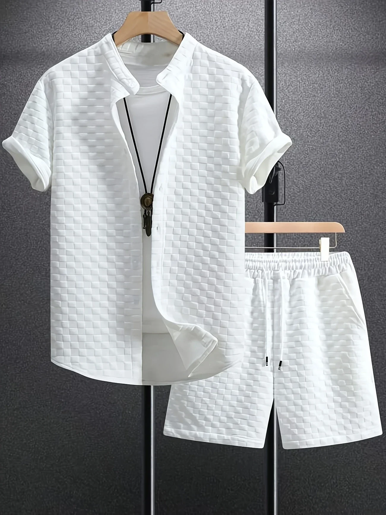 Zane - Set Casual Estivo Con Camicia a Maniche Corte e Pantaloncini - Image 2