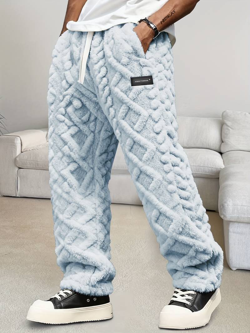 Zecharia - Pantaloni Con Motivo Geometrico e Vita Elasticizzata - Image 6