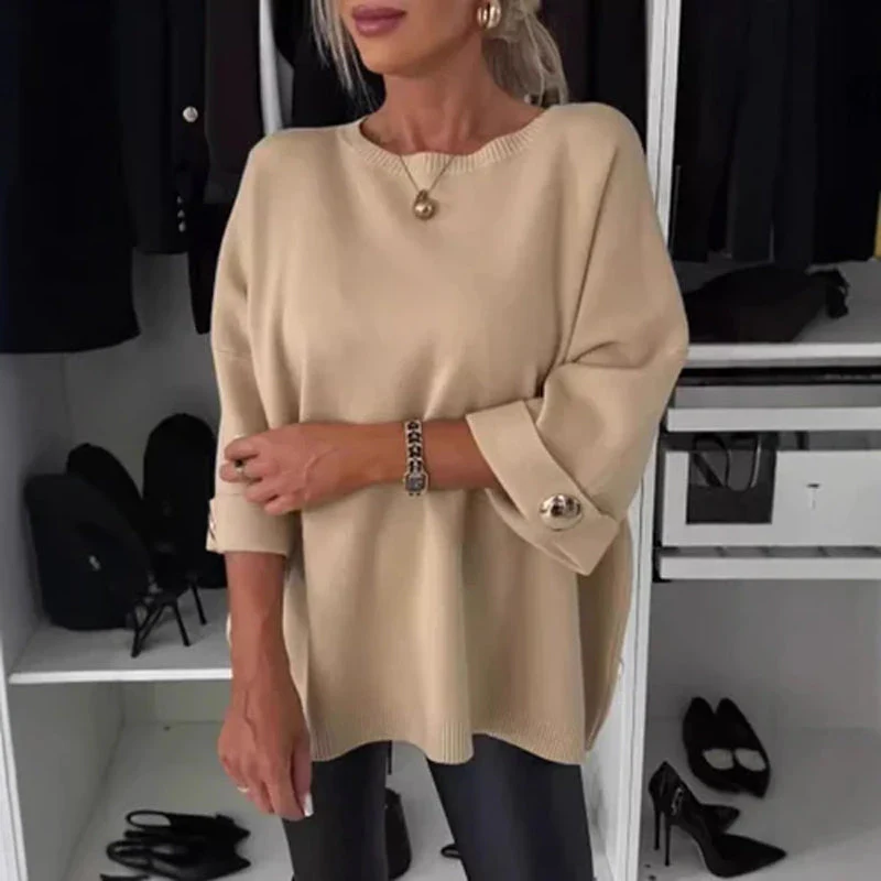 Zelinda - Camicetta Casual Con Collo Rotondo e Maniche Lunghe - Image 3