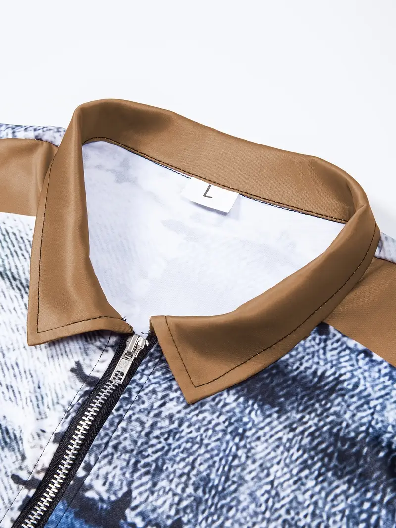 Zerem - Camicia a Maniche Lunghe con zip e Blocchi di Colore - Image 7