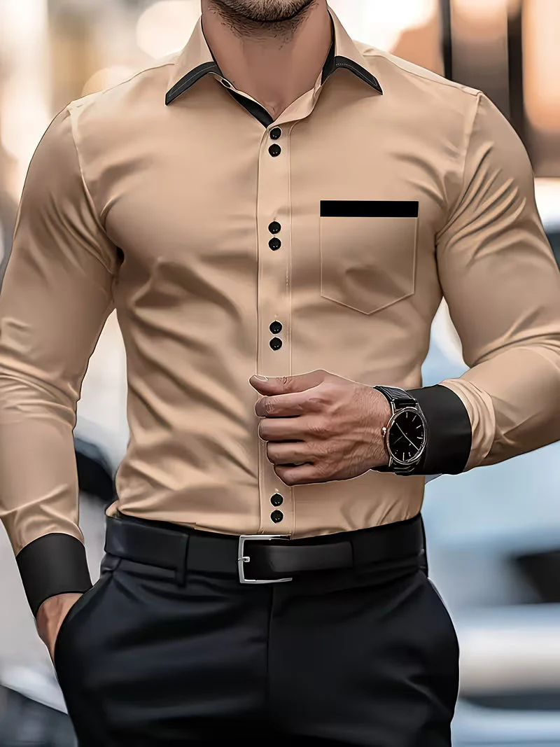 Zigmas - Elegante Camicia a Maniche Lunghe Con Bottoni - Image 2