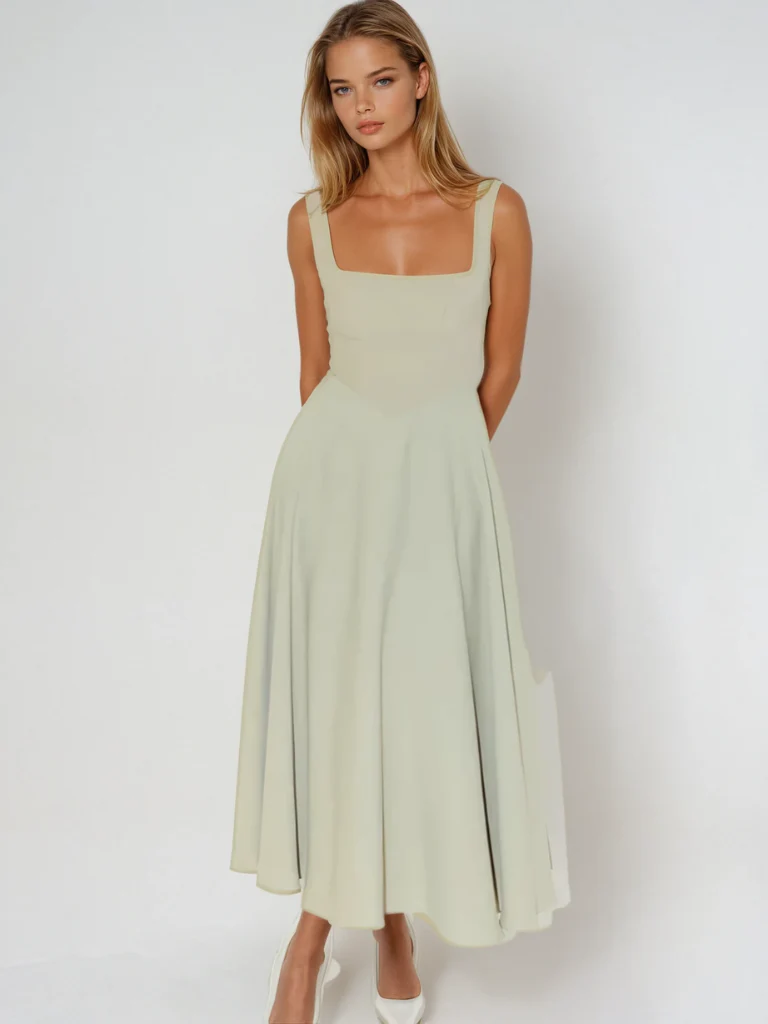 Zinovia - Elegante Abito Senza Maniche - Image 14