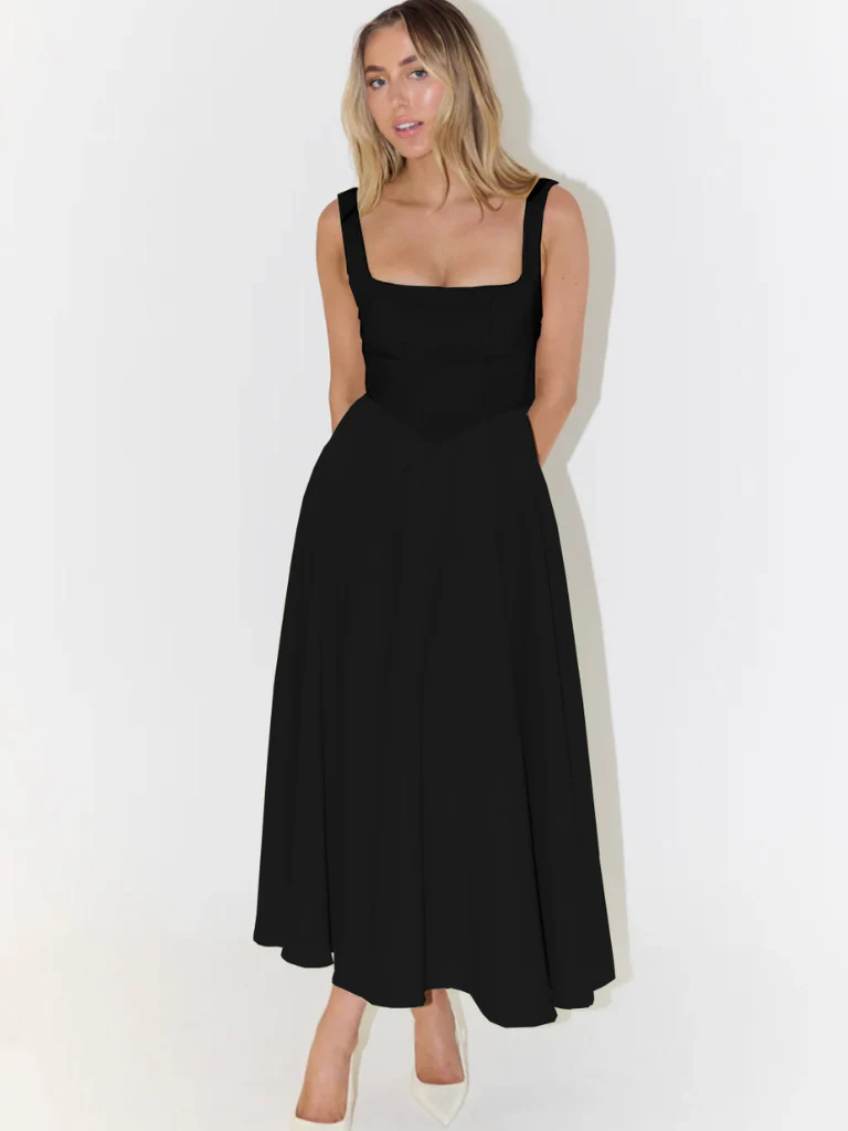 Zinovia - Elegante Abito Senza Maniche - Image 4
