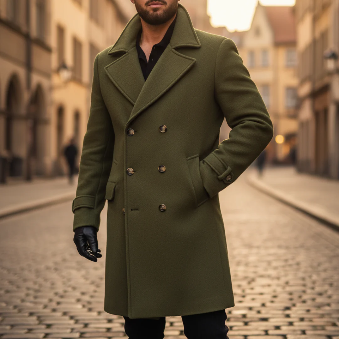 Zohran - Cappotto Invernale Doppiopetto in Lana - Image 4