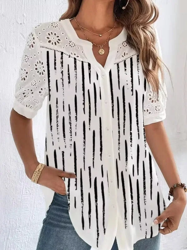 Zoila - Camicia Elegante a Maniche Corte - Image 4