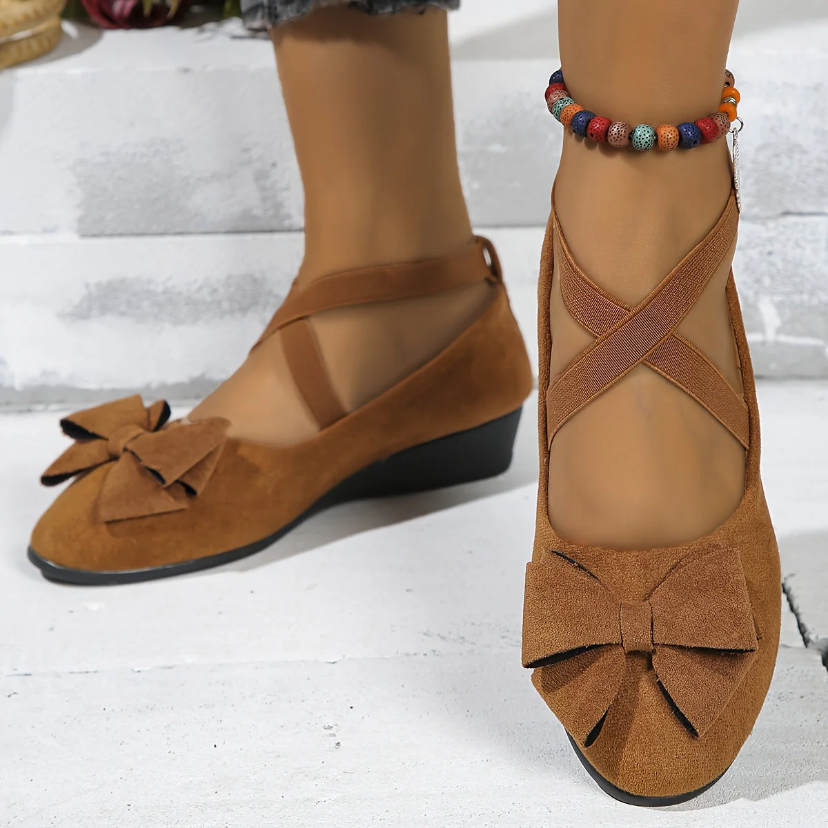 Zuzan - Elegante Sandalo Antiscivolo Con Cinturino e Fiocco - Image 2
