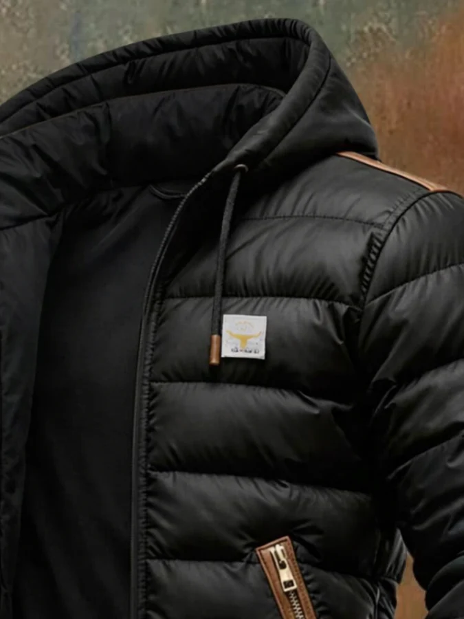 Zviad - Giacca Casual Foderata Con Cappuccio e Tasca - Image 2